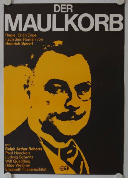 Der Maulkorb originales deutsches Filmplakat (R60s)